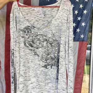 Price drop!!!! Maurice beaded long sleeve tee